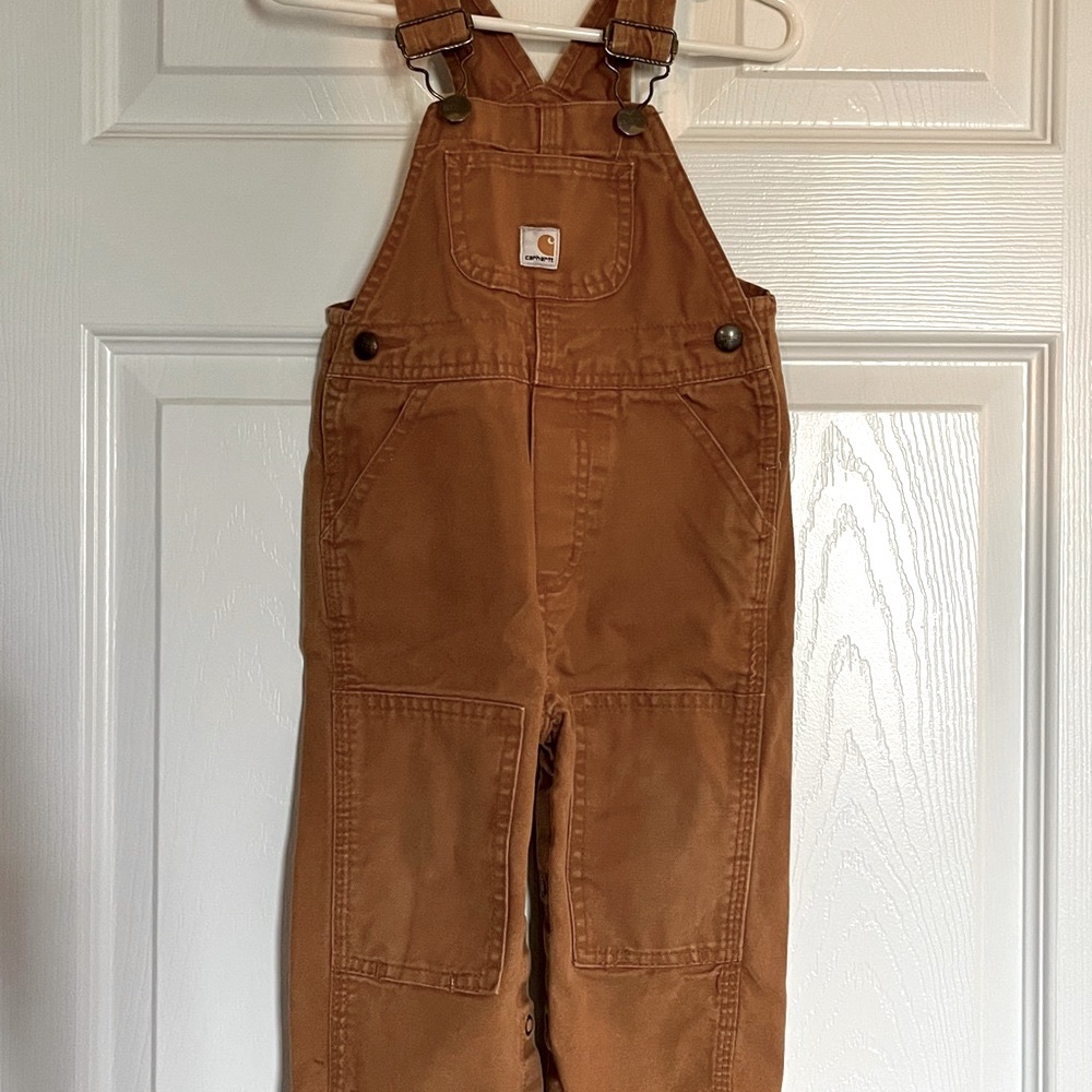Carhartt Tan Bib Overalls